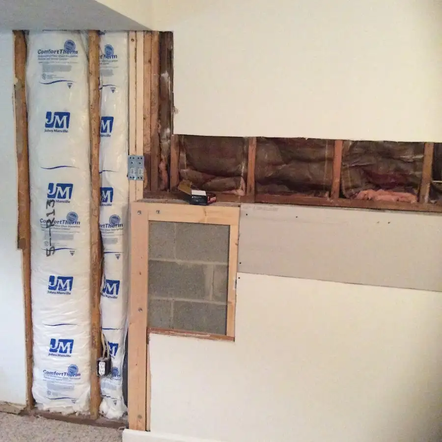 Wall insulation replacement during Structural Drying in Muscoy